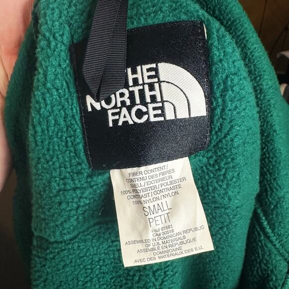 North Face Retro Evergreen Vintage 1995 Denali Fleece Jacket Zip Women Small - Picture 9 of 14
